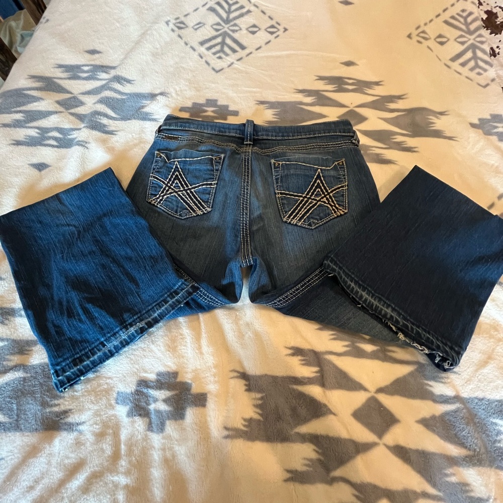 TURQUOISE ARIAT WITH UNIQUE BUTT POCKET